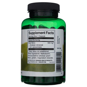 Swanson Acai uogos 500 mg - 120 kapslit