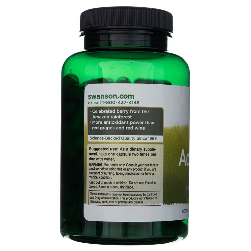Swanson Acai uogos 500 mg - 120 kapslit