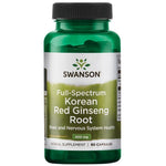 Swanson Full Spectrum Korea punane ženšenn 400 mg – 90 kapslit
