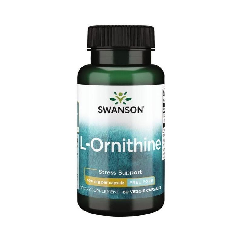 Swanson L-Ornithine 500 mg - 60 kapsulių - Magnis.lt