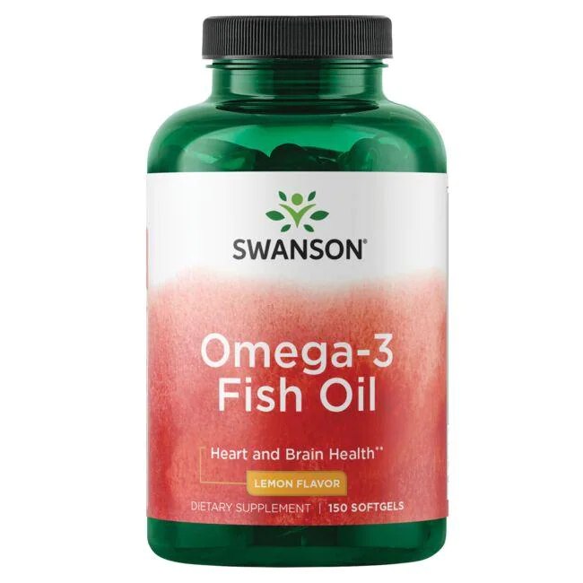 Swanson Omega-3 citrinų skonio - 150 kapsulių - Magnis.lt