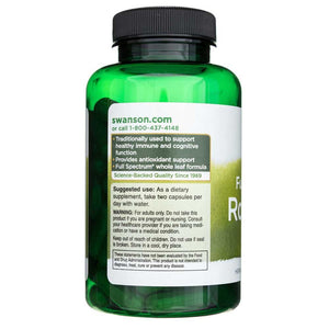 Swanson Full Spectrum rosmariin 400 mg – 90 kapslit