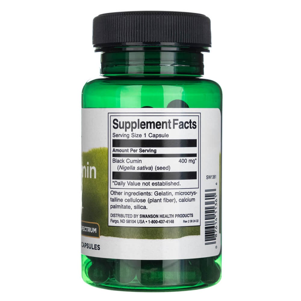 Swansoni mustköömen (must kumin) 400 mg – 60 kapslit