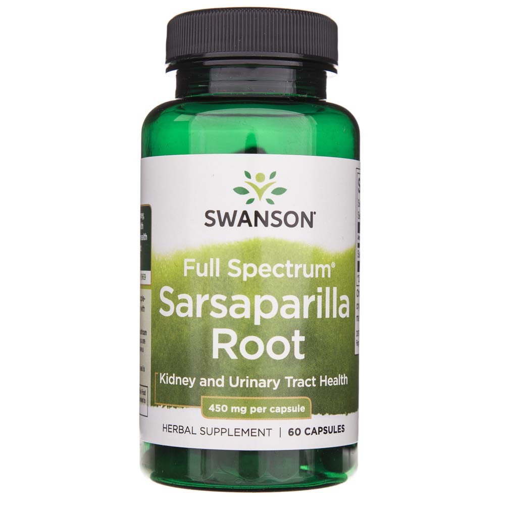 Swanson Sarsaparilla Root (Sarsaparilla colcora) 450 mg - 60 kapsulių - Magnis.lt