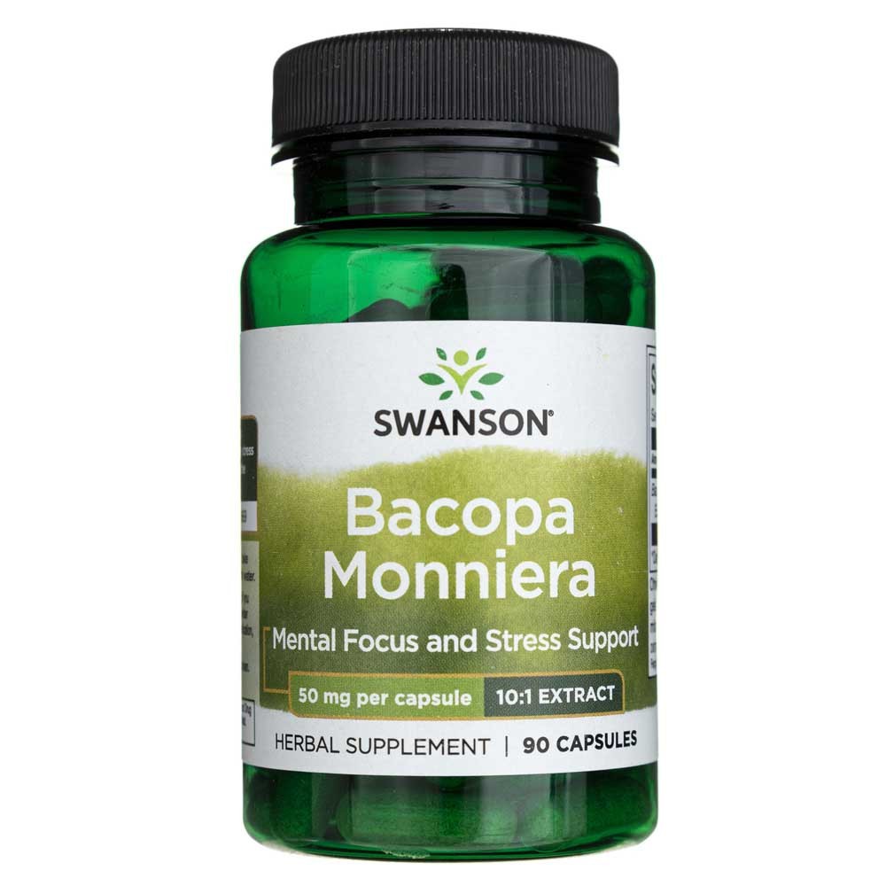 Swanson Bacopa Monniera (Bacopa minor) 50mg - 90 kapsulių - Magnis.lt