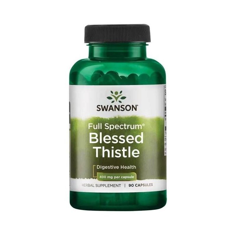 Swanson Full Spectrum Blessed Thistle 400 mg - 90 kapsulių - Magnis.lt