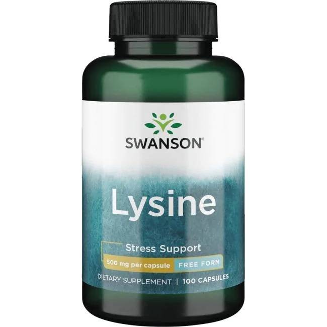 Swanson L-lizinas 500 mg - 100 kapsulių - Magnis.lt