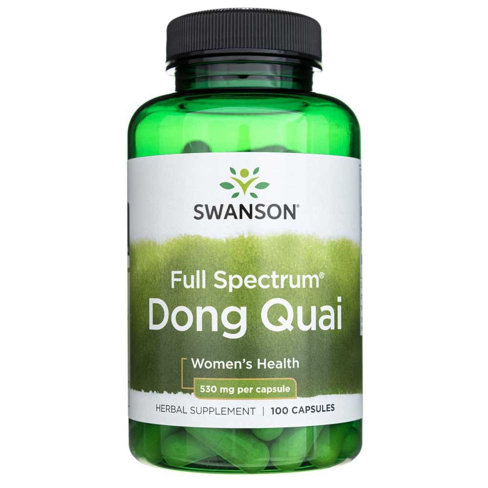 Swanson pilno spektro Dong Quai 530 mg - 100 kapsulių - Magnis.lt