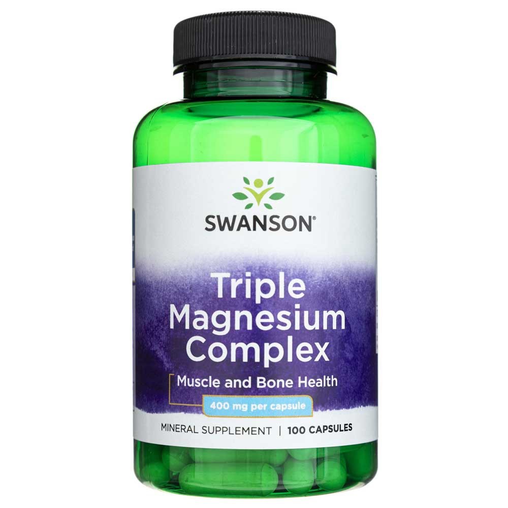 Swanson trigubas magnio kompleksas 400 mg - 100 kapsulių - Magnis.lt