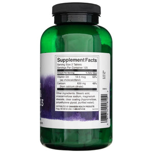 Solgar kaltsiumtsitraat ja D3-vitamiin – 250 tabletti