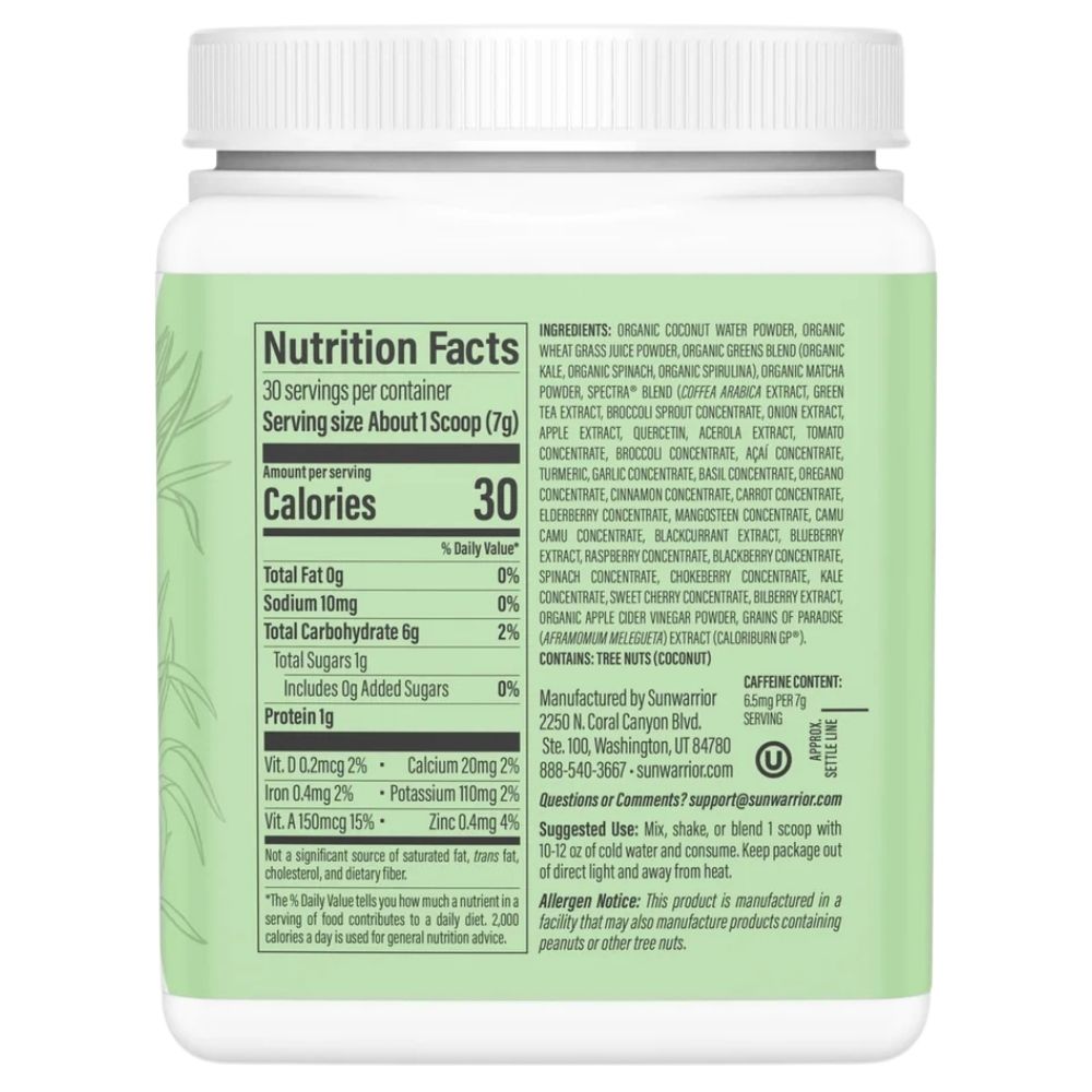Sunwarrior Shape Thermo Greens, looduslik - 210 g