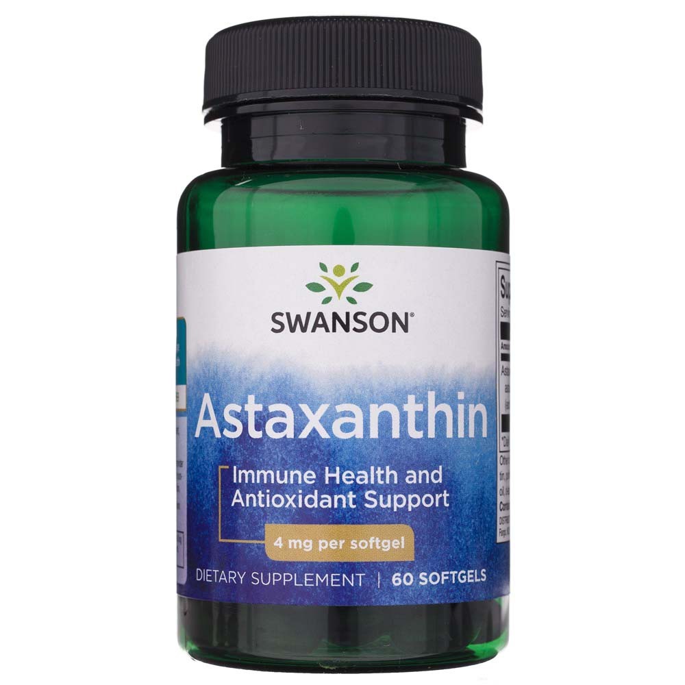 Swanson astaksantinas 4 mg - 60 minkštųjų gelių - Magnis.lt