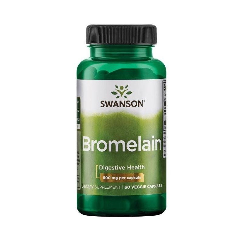 Swanson Bromelain Maximum Strength 1200 GDU - 60 kapsulių - Magnis.lt