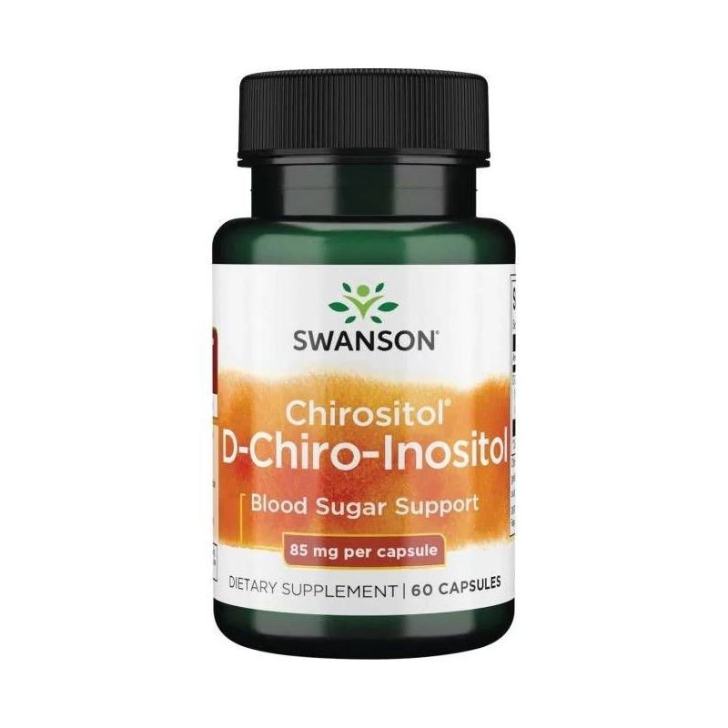 Swanson Chirositol D-chiro-izozitolis 85 mg - 60 kapsulių - Magnis.lt