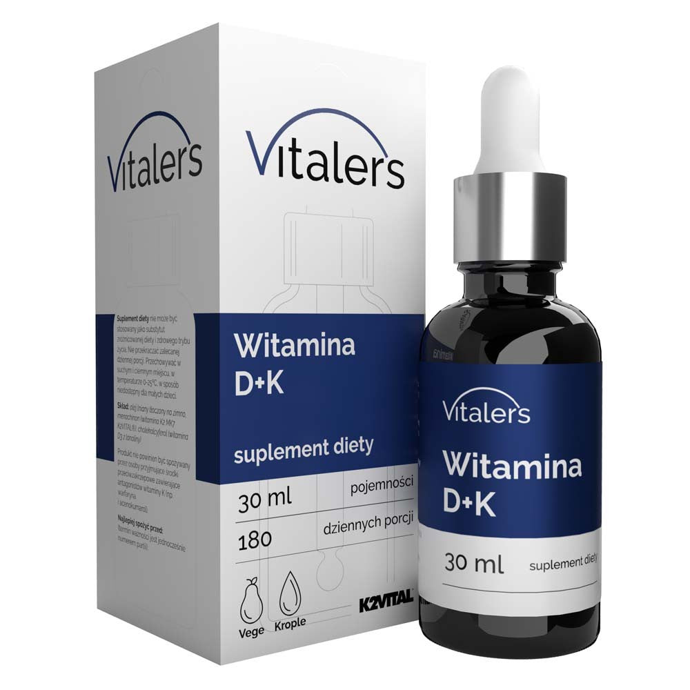Vitaler's D3-vitamiin 2000 RÜ K2-MK7 75 µg, tilgad – 30 ml