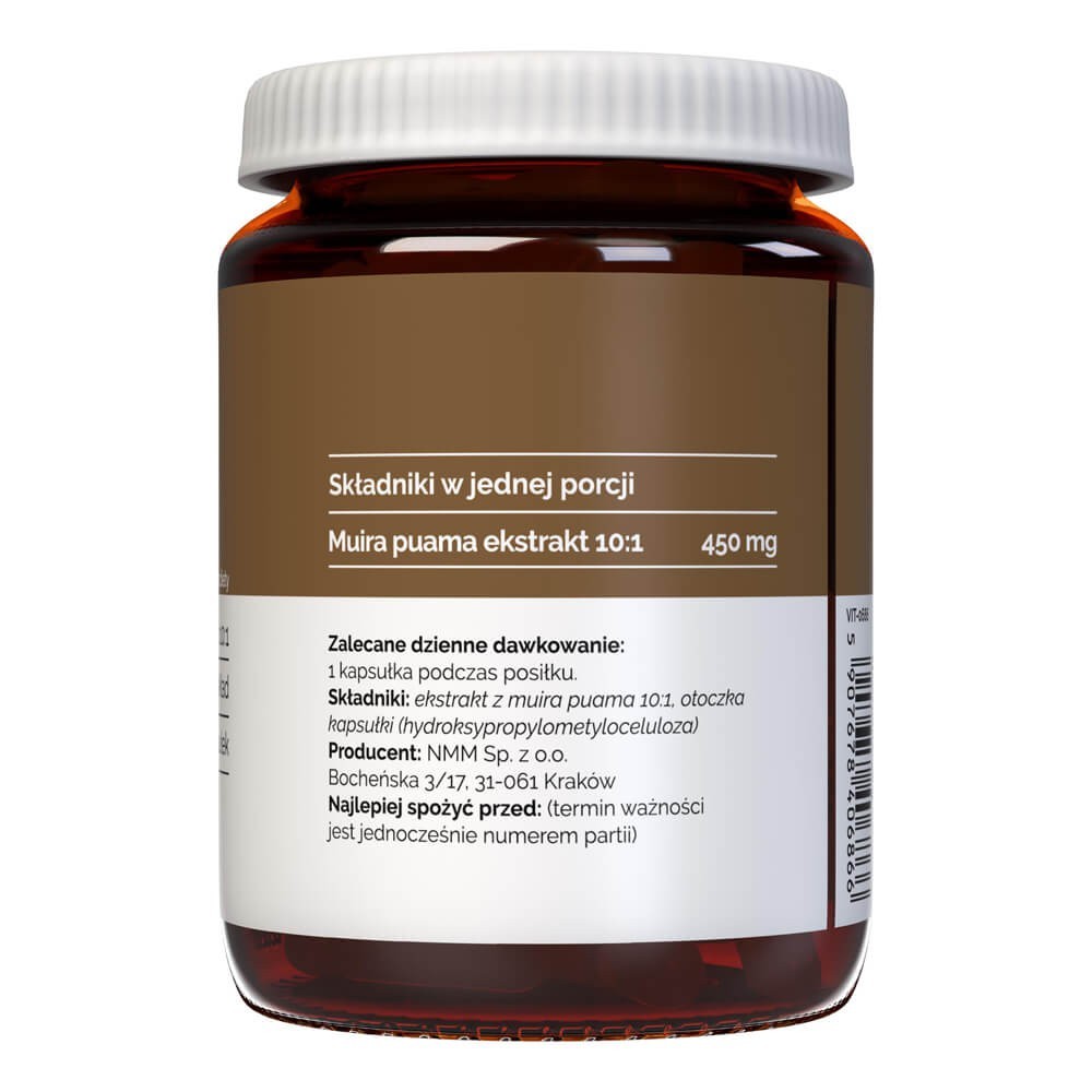 Vitaler Muira Puama 450 mg - 60 kapslit
