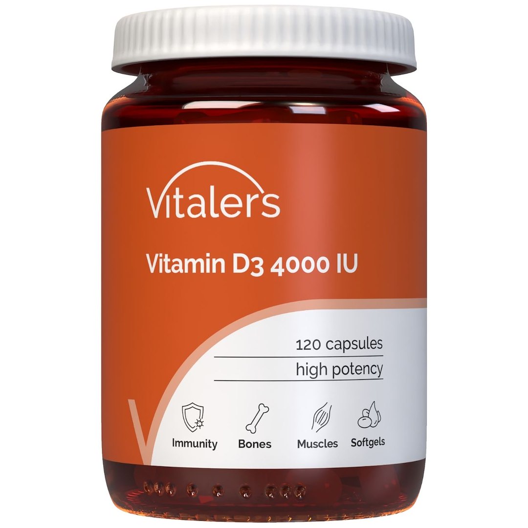 Vitaler D3-vitamiin 4000 IU – 120 pehmet geeli