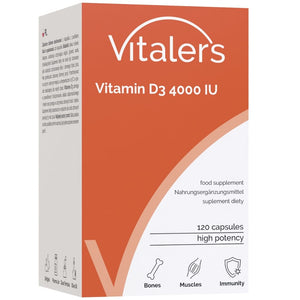Vitaler D3-vitamiin 4000 IU – 120 pehmet geeli