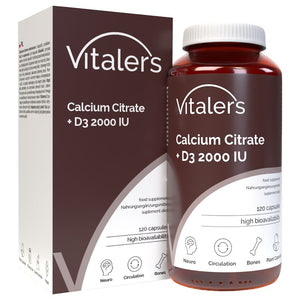 Vitaler's Kaltsium 120 mg + D3-vitamiin – 120 kapslit