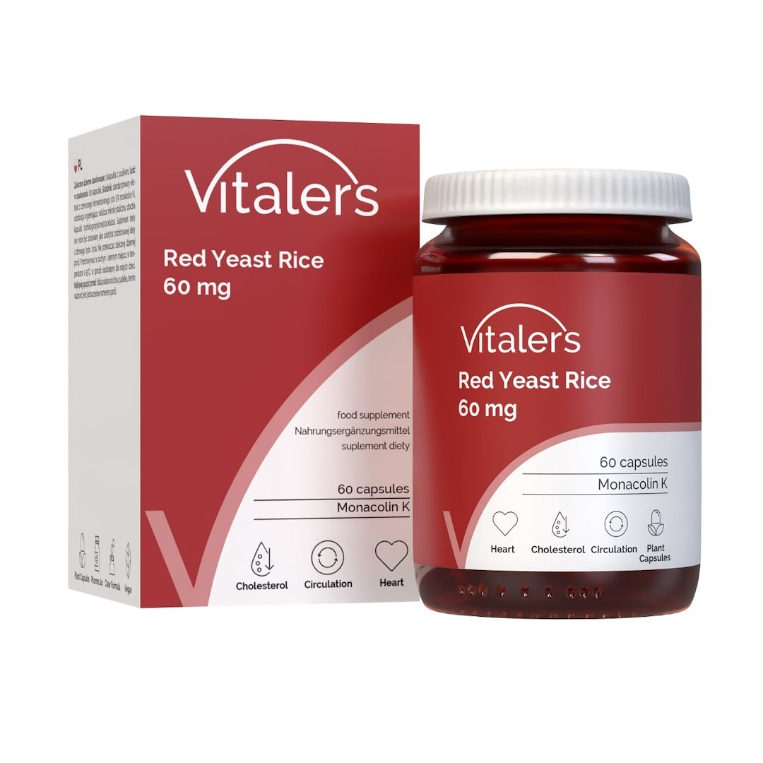 Vitalers – Punane riis 60 mg 60 kapslit