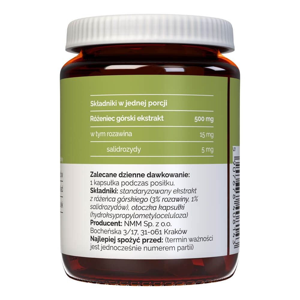 Vitaler's roosilõhnaline kuldjuur (Rhodiola rosea) 500 mg - 60 kapslit