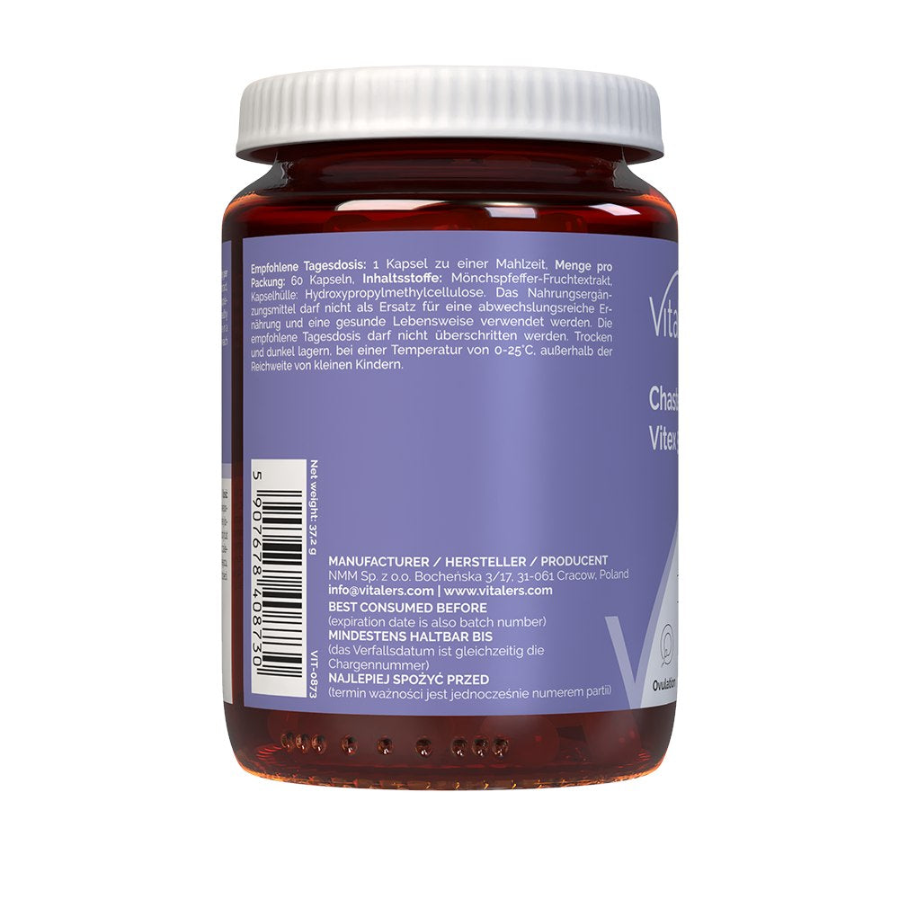 Vitaler Chasteberry Vitex (Immaculata) 500 mg – 60 kapslit