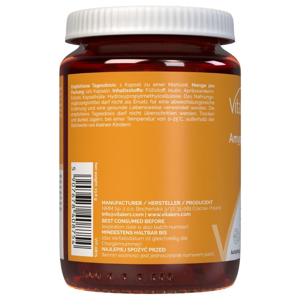 Vitaler's Amigdalinas (vitamiin B17) 4 mg – 120 kapslit