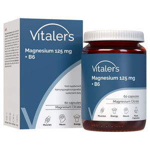 Vitaler's Magneesium 125 mg + Vitamiin B6 6 mg – 60 kapslit