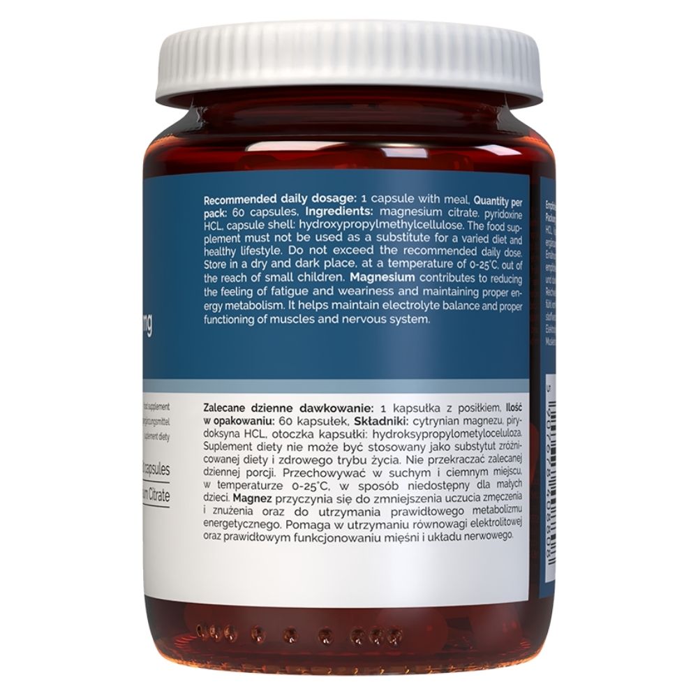 Vitaler's Magneesium 125 mg + Vitamiin B6 6 mg – 60 kapslit