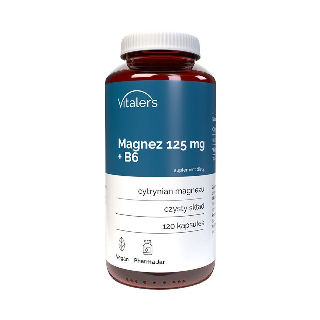 Vitaler's Magneesium 125 mg + B6 6 mg - 120 kapslit