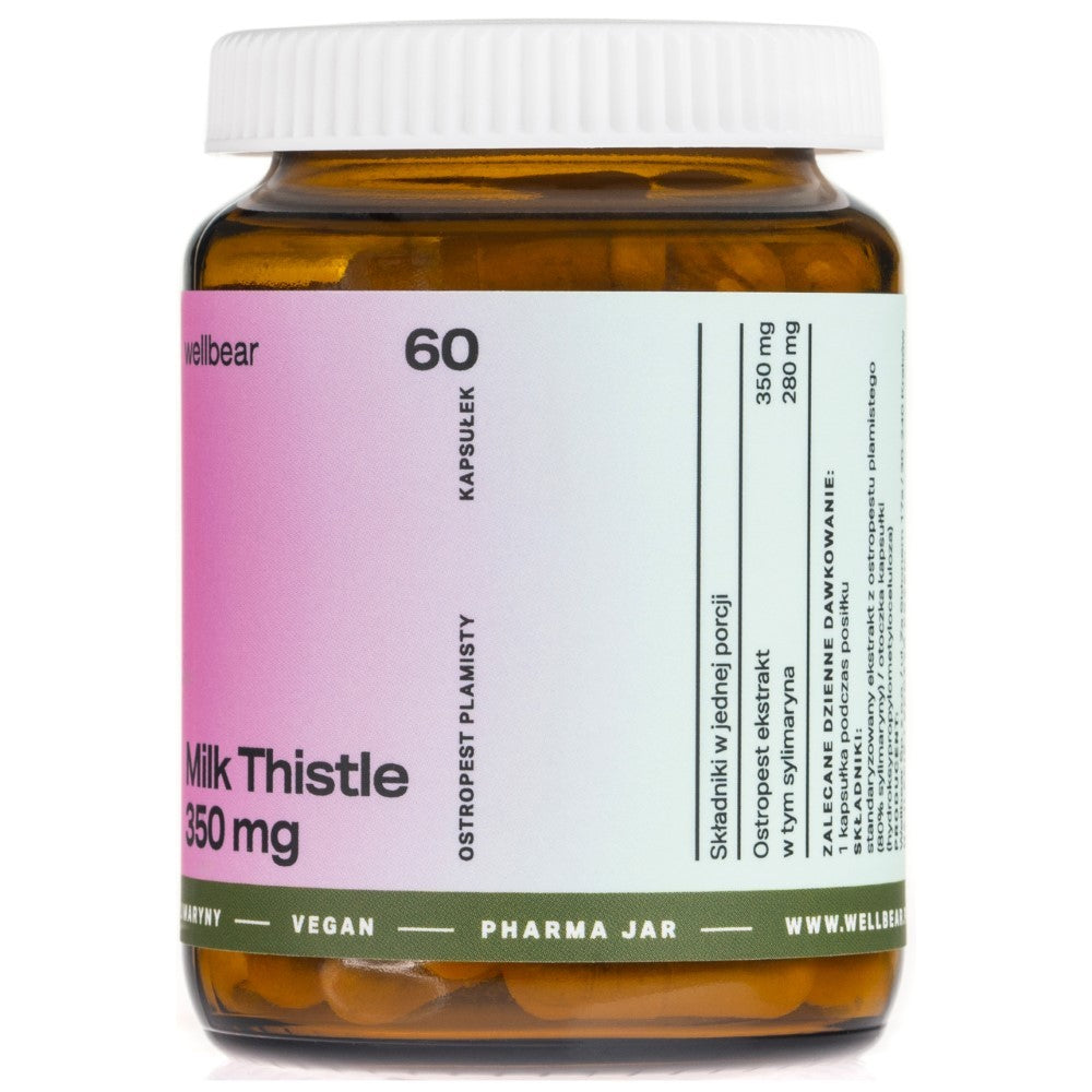 Wellbear Milk Thistle (Piimohakas) 350 mg - 60 kapslit