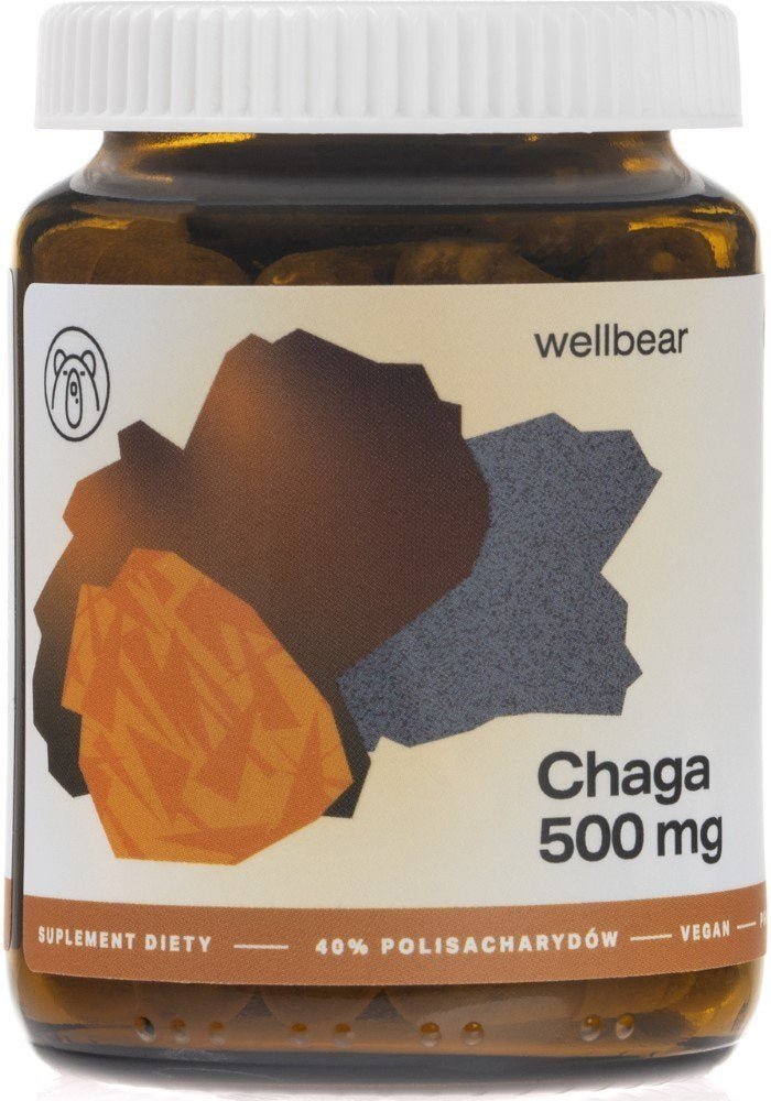 Wellbear Chaga (subkortikaalne glosofoor) 500 mg – 60 kapslit