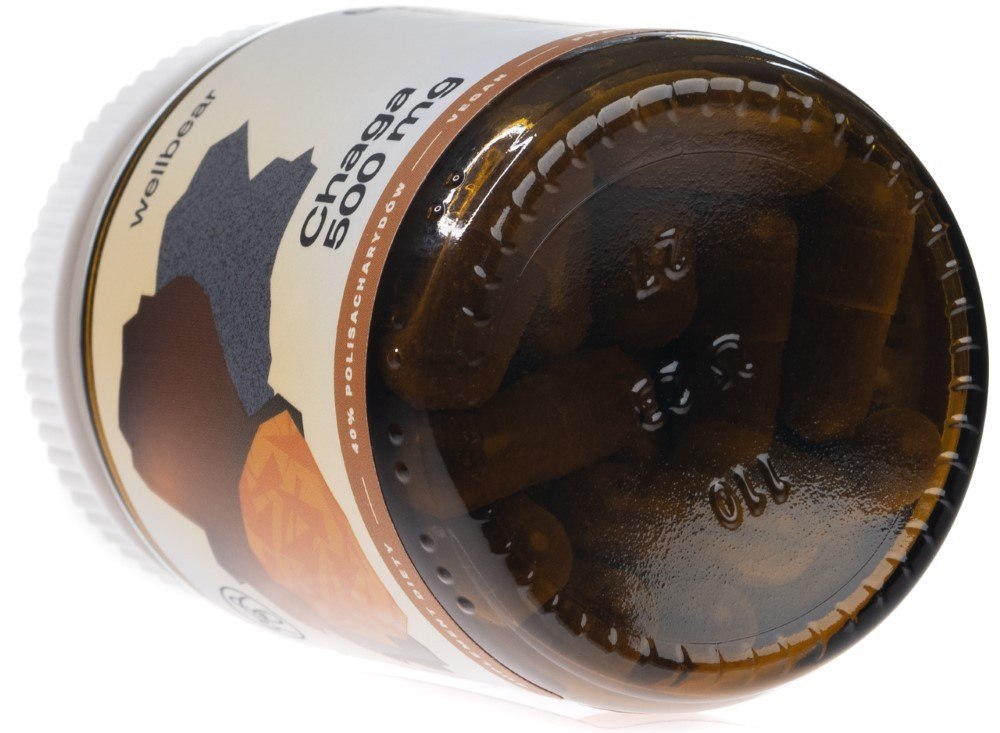 Wellbear Chaga (subkortikaalne glosofoor) 500 mg – 60 kapslit