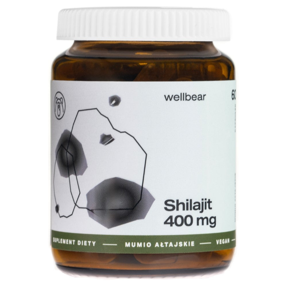 Wellbear Shilajit (Altai Mumio) 400 mg – 60 kapslit