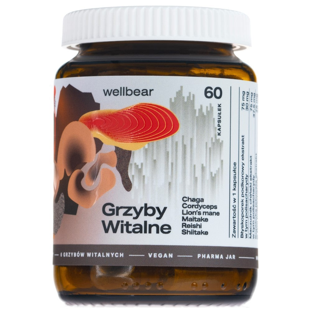 Wellbear Vital Mushrooms – 60 kapslit