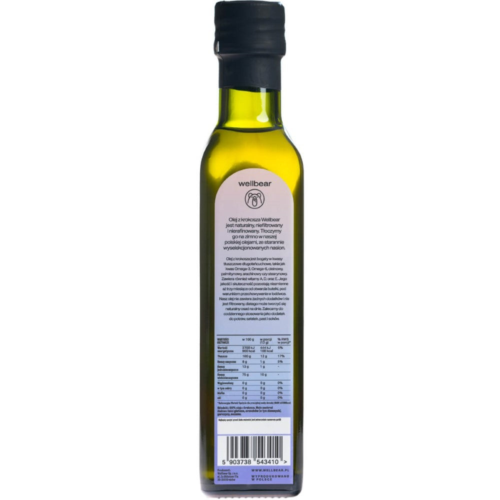 Wellbeari külmpressitud saflooriõli – 250 ml