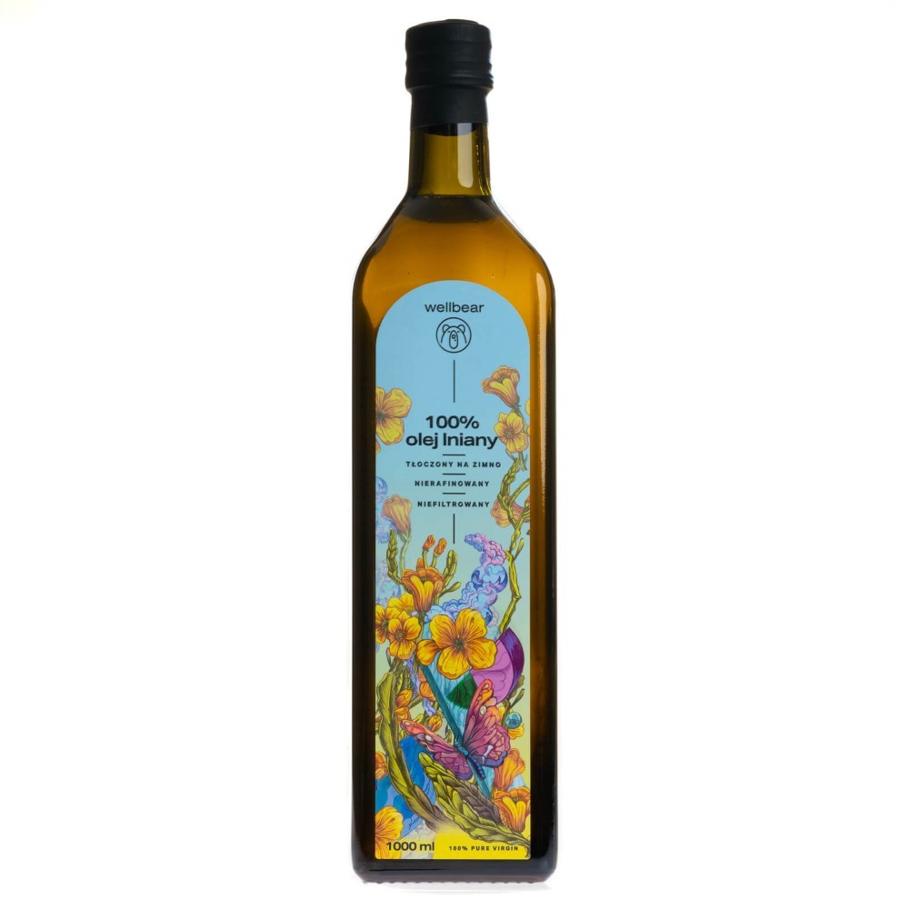 Wellbear külmpressitud linaseemneõli - 1000 ml