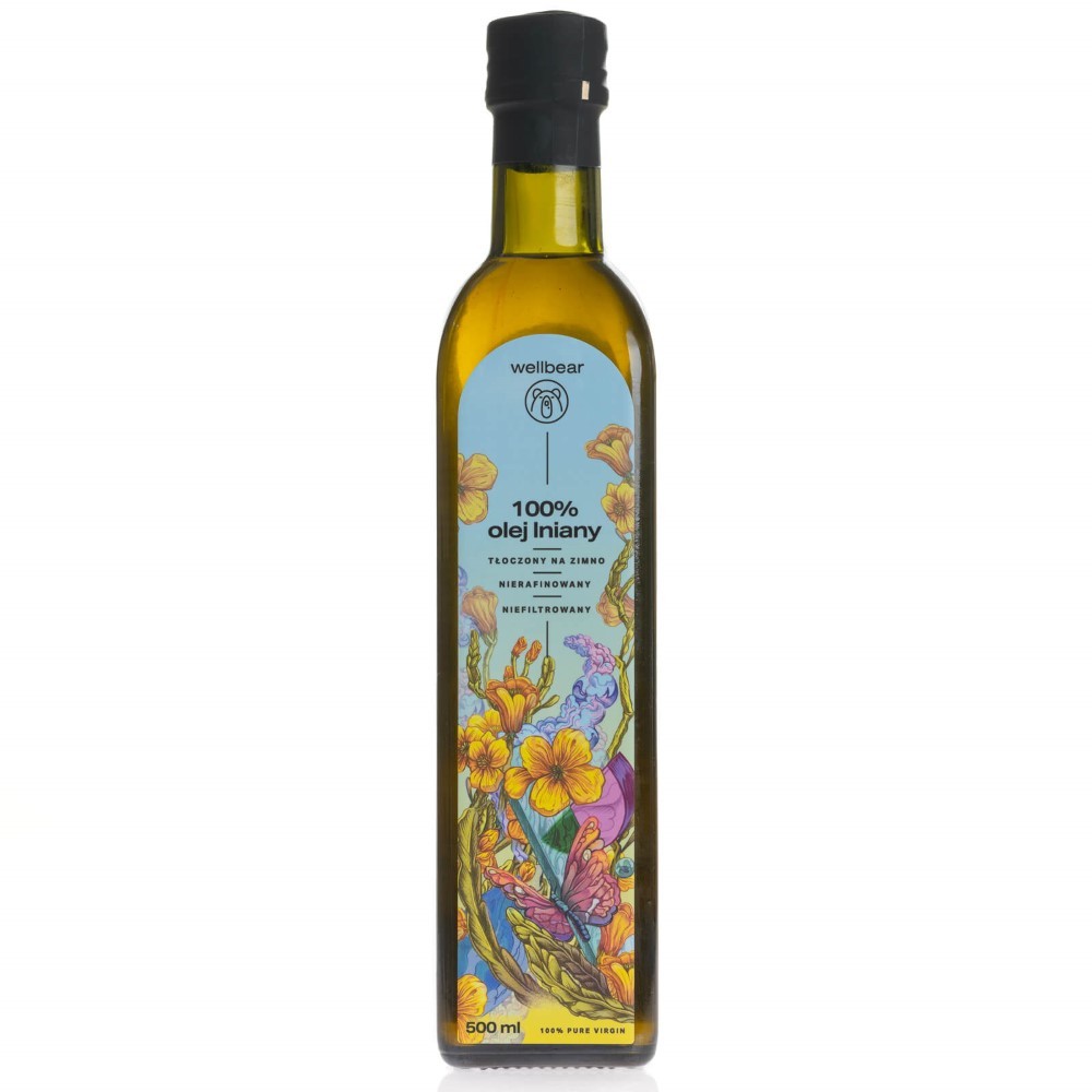 Wellbear külmpressitud linaõli – 500 ml