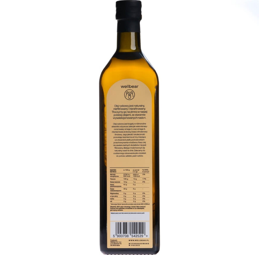 Wellbear Külmpressitud heaolu kuldõli - 1000 ml