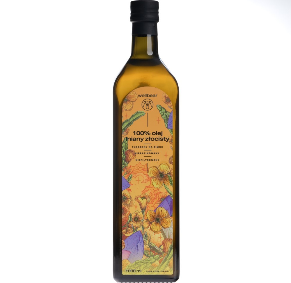 Wellbear külmpressitud linaõli – 1000 ml