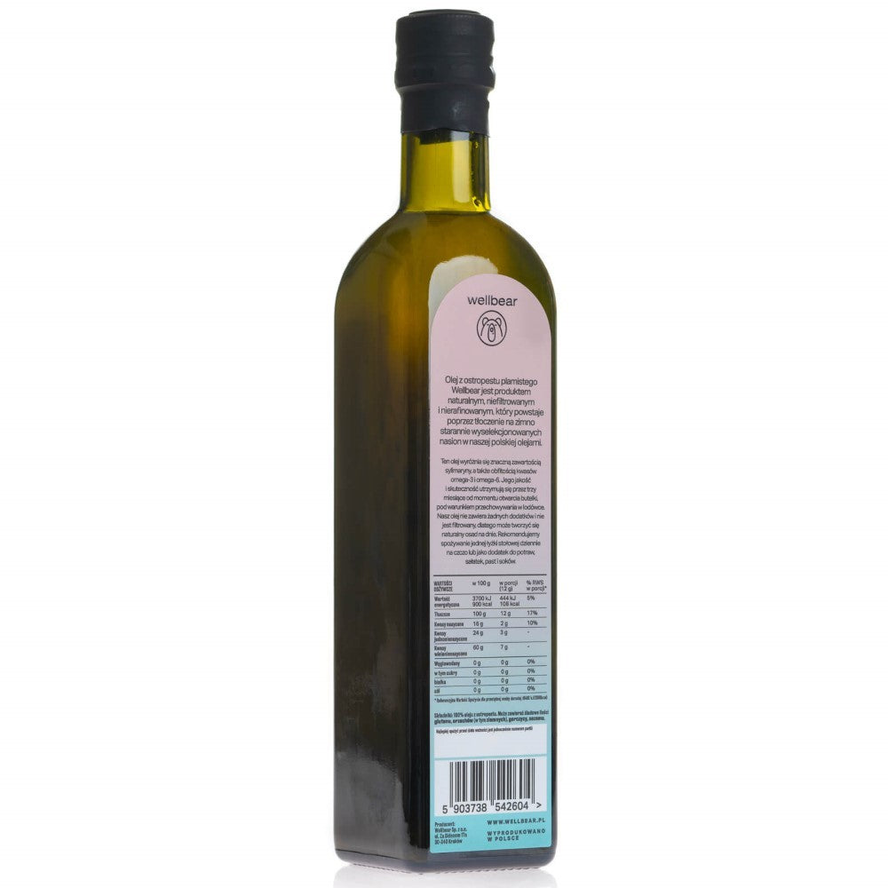Wellbear külmpressitud kibuvitsaõli - 500 ml