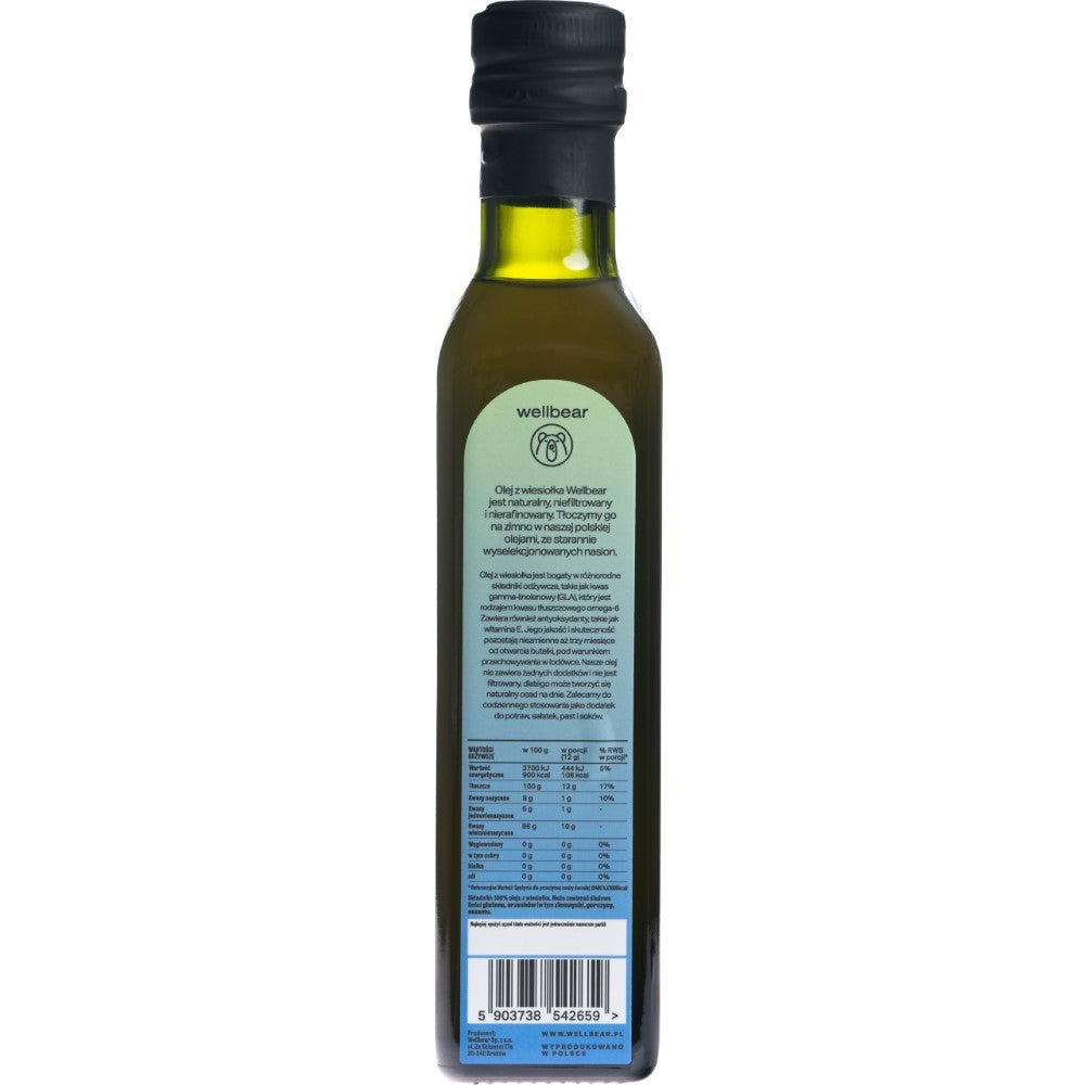 Wellbear Evening Primrose Oil külmpressitud õli - 250 ml